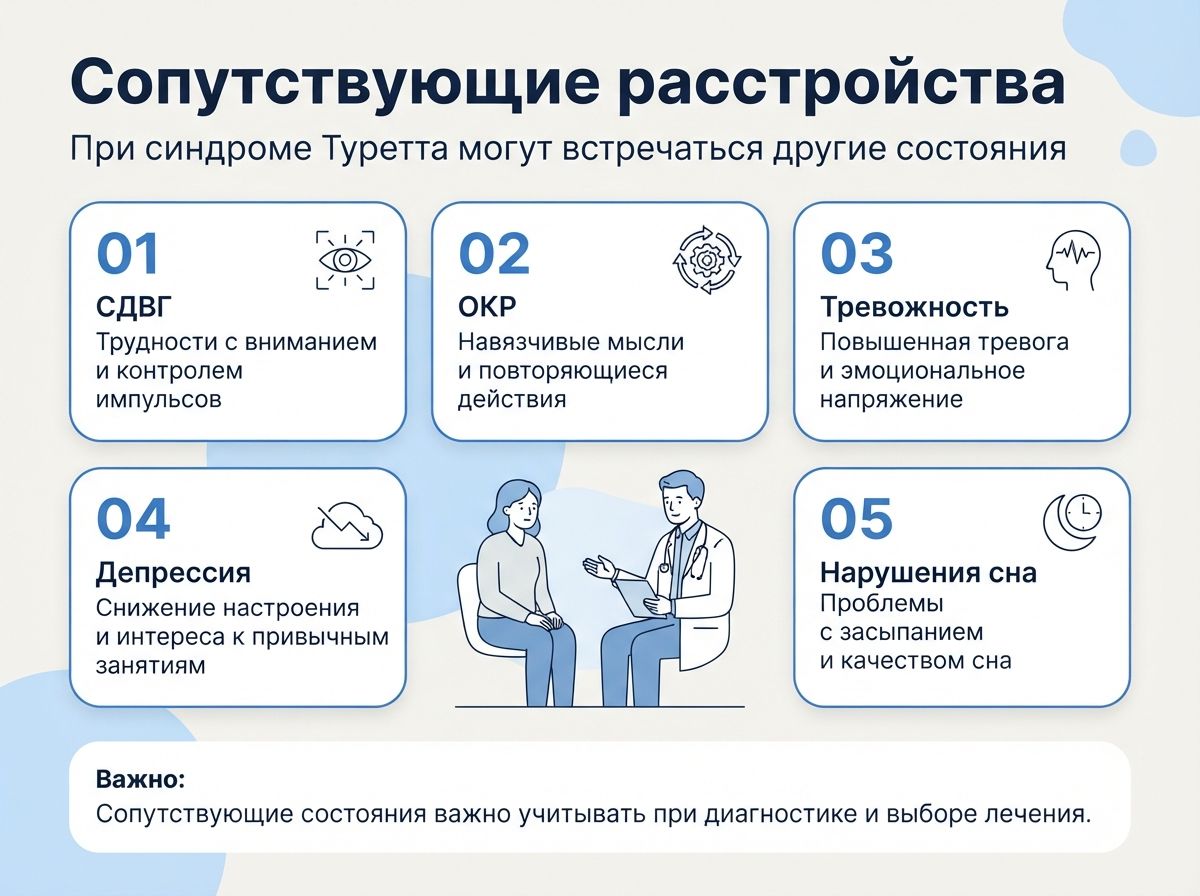 Лечение синдрома Туретта в городе Тавда инфографика